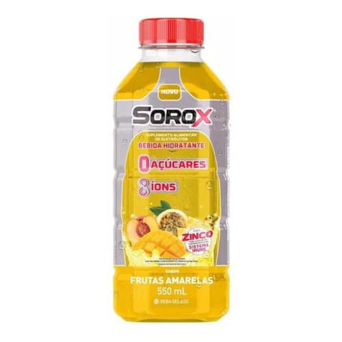 Sorox Frutas Amarelas 550ml Bebida Isotonica