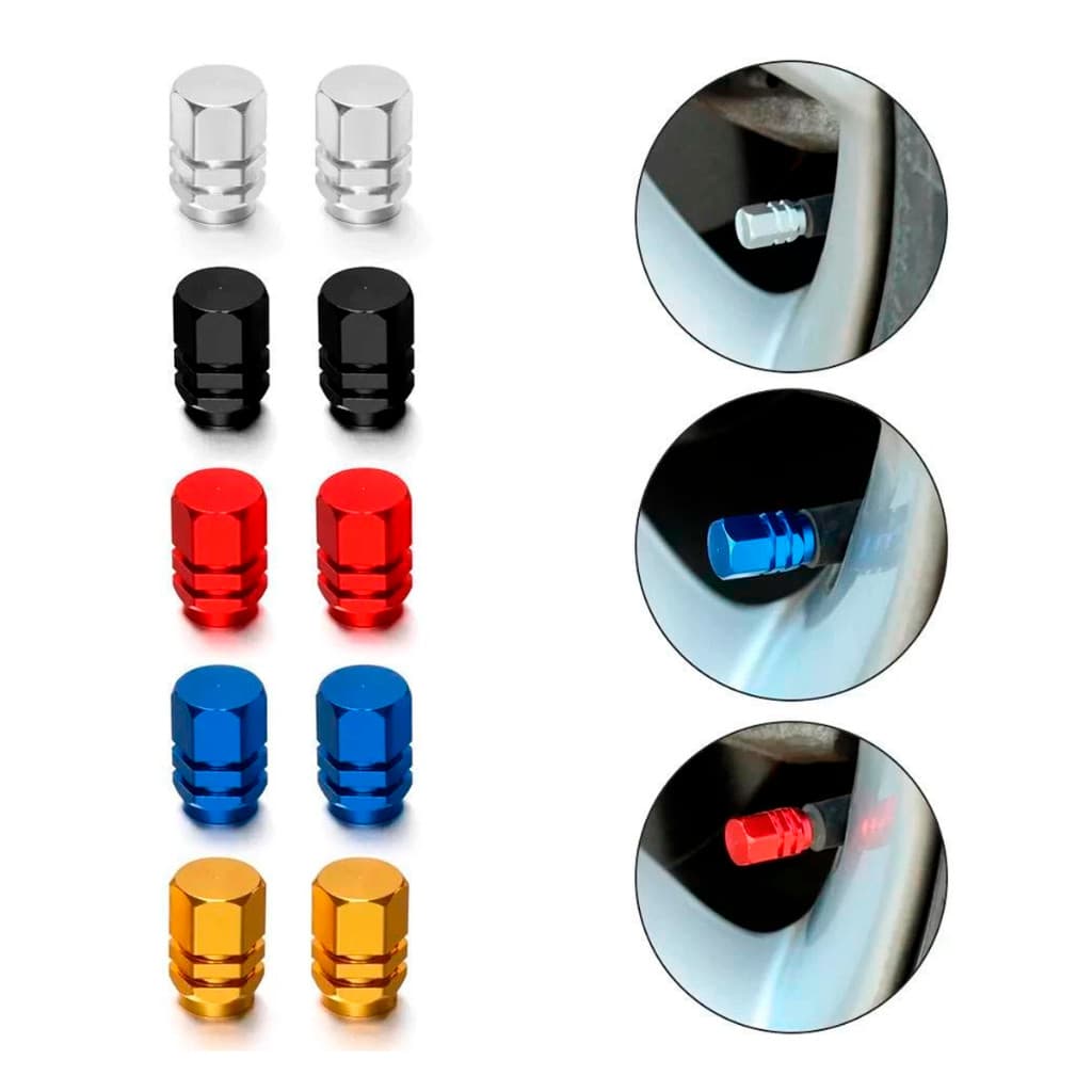 Tampinha Biquinho Válvula Pneu Carro Moto Alumínio Bicicleta Bike Estilo Bico Proteção