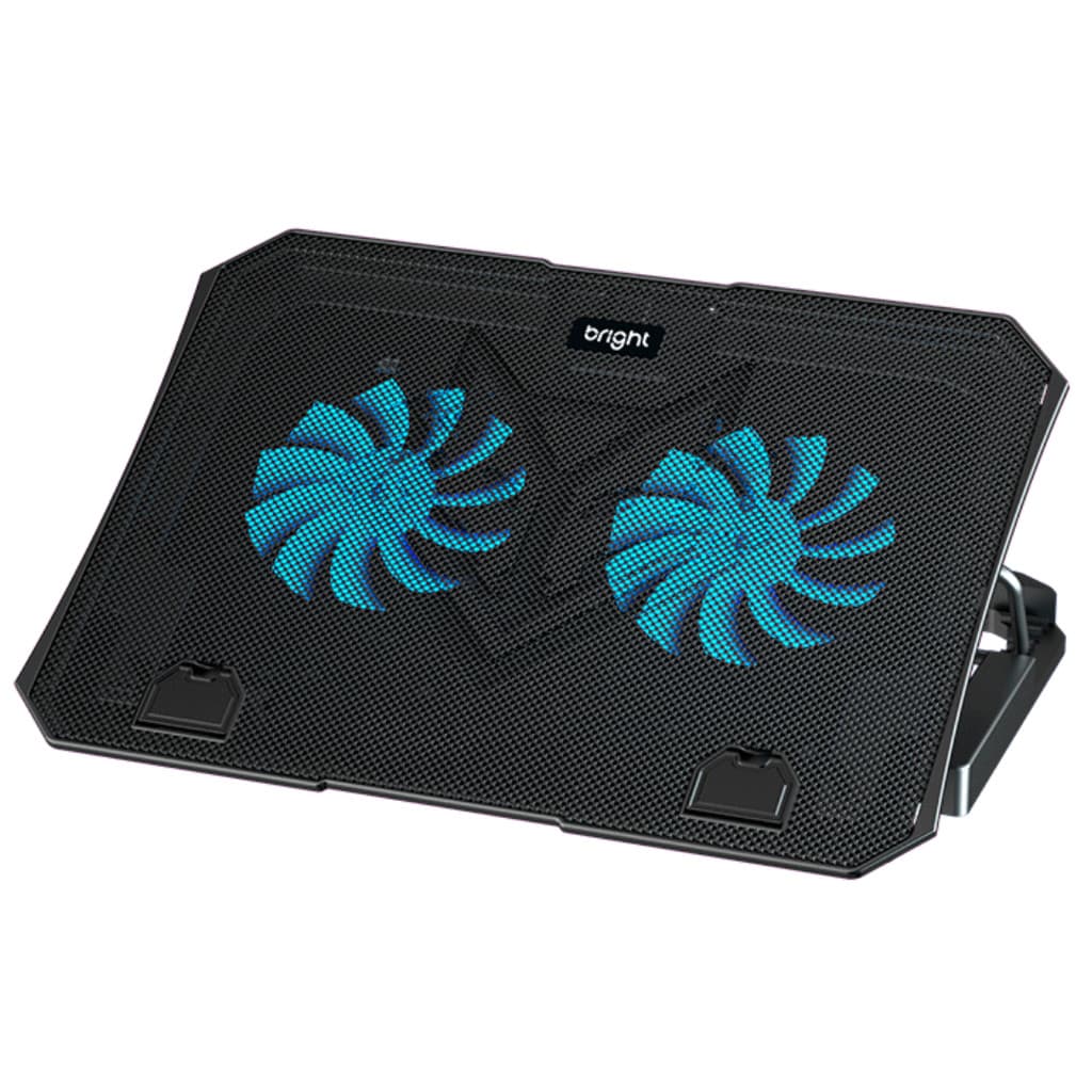 COOLER NOTEBOOK TWISTER 2 FAN LED BRIGHT BC001