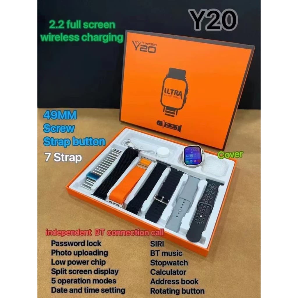 Relógio Inteligente Smartwatch 7 em 1 + Case Série 9 Ultra - Disponível para Pronta Entrega!