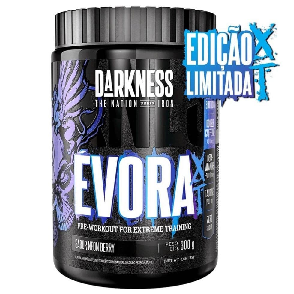 Pre Treino Évora XT 300g - Neon Berry - Edição Limitada Dakness Integralmedica