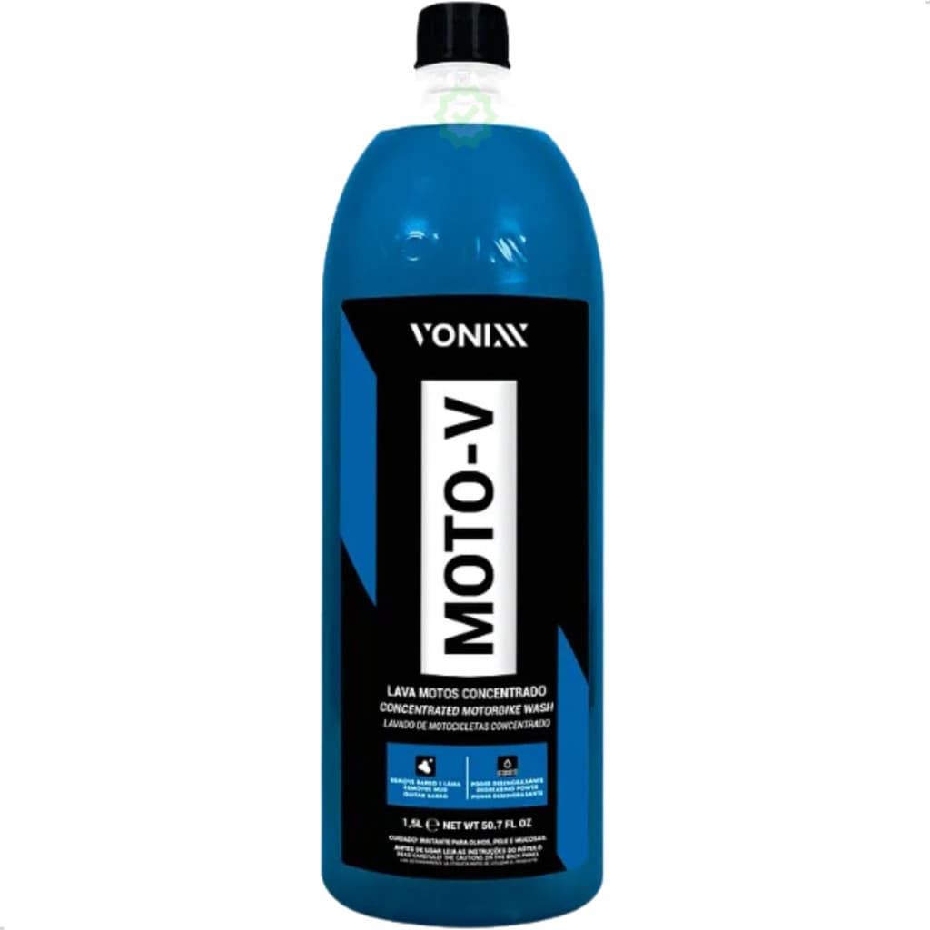 Shampoo Desengraxante Vonixx Moto-V 1,5L Limpeza de Alta Eficiência para Motos