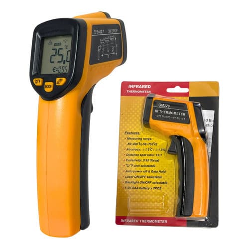 Termômetro Laser Digital Automotivo Temperaturas -50 A 380°c