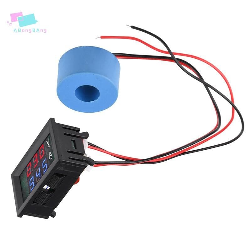 Abongbanghn AC 50-500V Digital LCD Voltímetro Amperímetro 10A 50A 100A 220V Tensão Medidor De Corrente Testador Detector