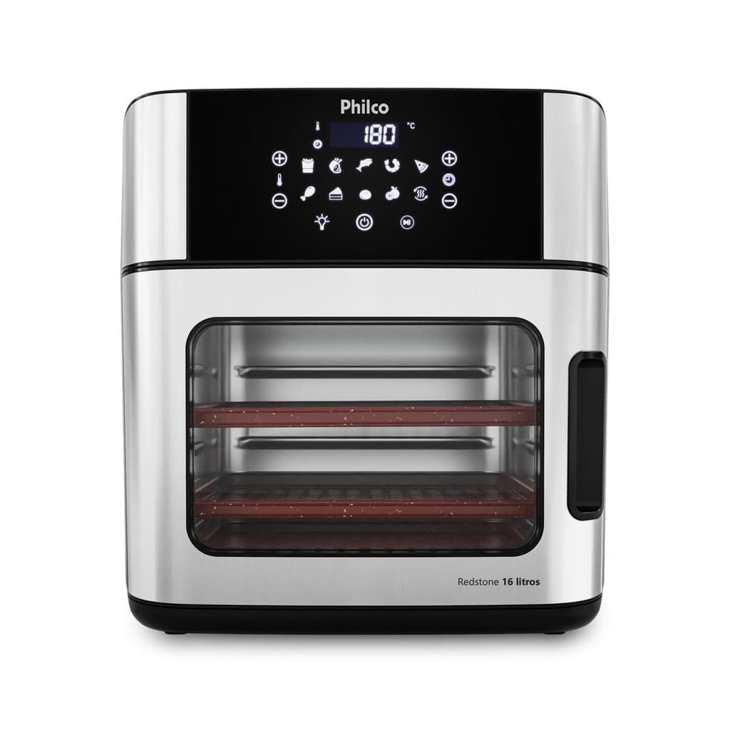 Fritadeira Air Fryer Philco PAF16A 16L Painel Digital Cesto 5.5L 10 Funções