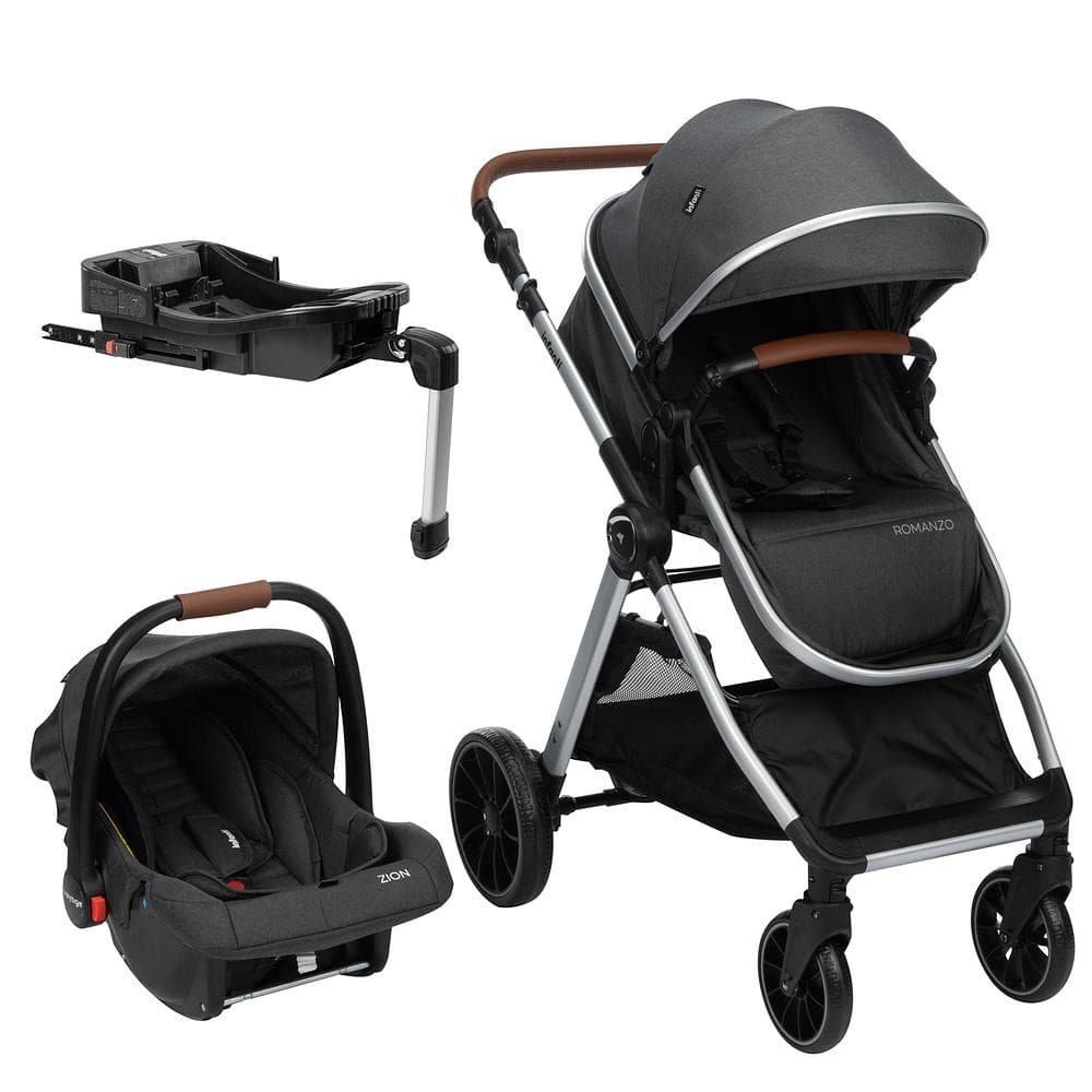 Carrinho com Bebê Conforto Romanzo Infanti Base Isofix Travel System Trio 0-15kg