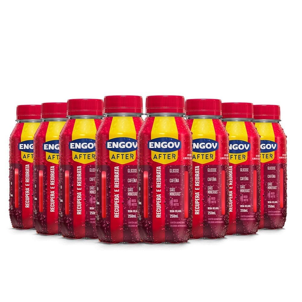 Kit com 8 Engov After Red Hits