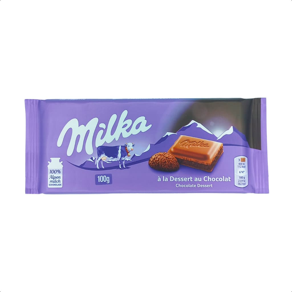 Chocolate Milka Dessert Cream 100g Recheado Importado