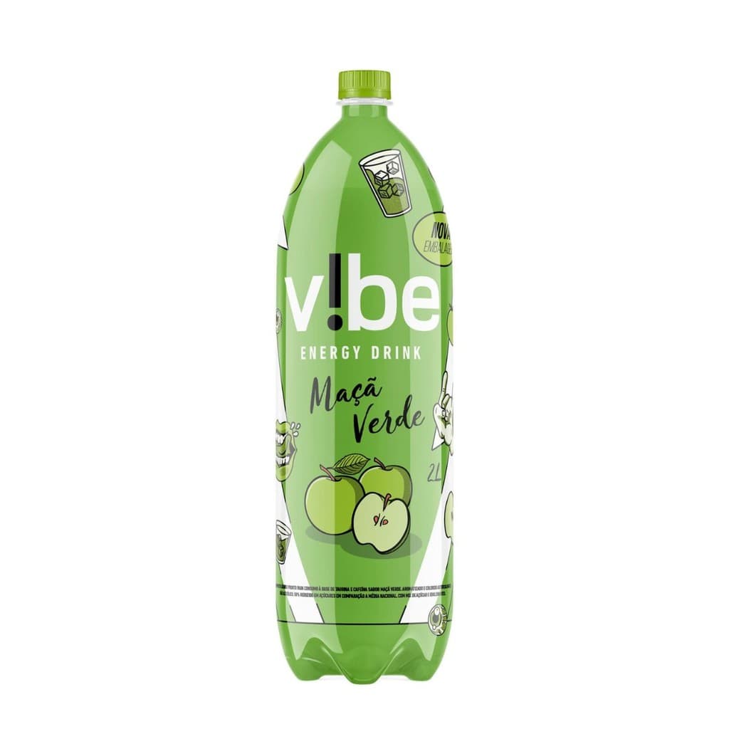 Energético Vibe Sabor Maça Verde 2L Energy Drink