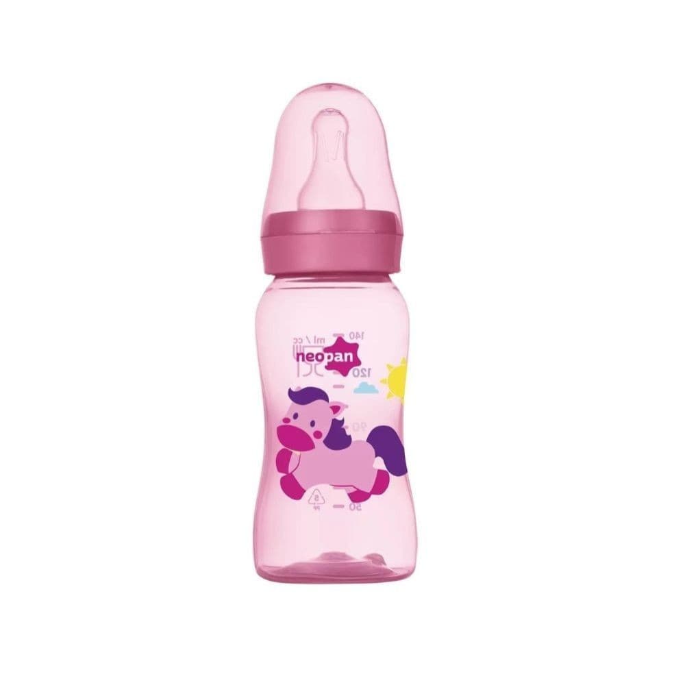 Mamadeira Criativa Neopan 140ml Redondo Rosa Unicornio 2262 