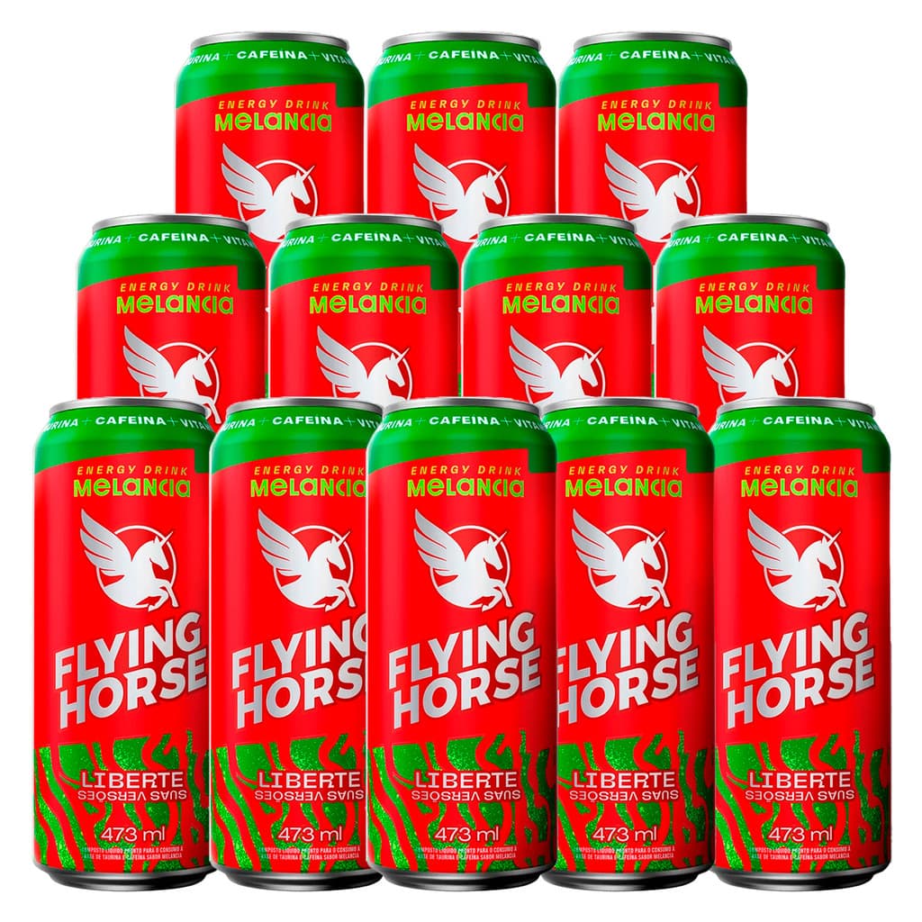 Energético Flying Horse Energy Drink Melancia 473ml 12un
