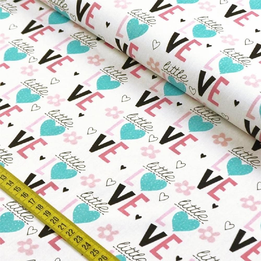 Tecido Estampado para Patchwork - Peace and Love: Little Love (0,50X1,40)