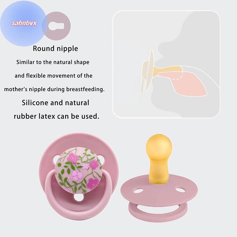 0-3 Anos De Idade Imitação De Leite Materno Cor Impressa Chupeta De Látex Natural  Silicone Sem Bisfenol Tampa Poeira