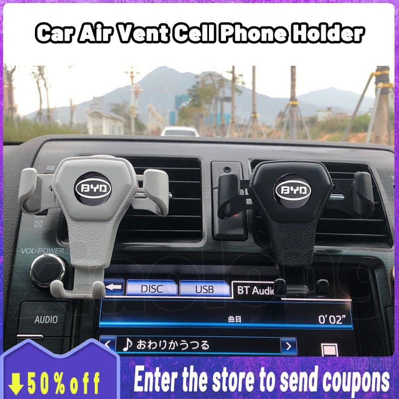 Para BYD Suporte De Telefone Ventilação De Ar De Carro ABS De Alta Qualidade Universal Sem Gravidade Magnética Móvel Da 