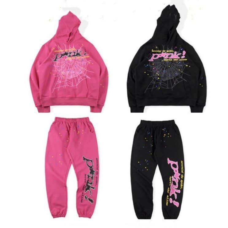Conjunto ou Blusa avulsa "Spider Young Thug" Rosa 2023 - Estilo Unissex com Impressão Gráfica de Alta Qualidade!