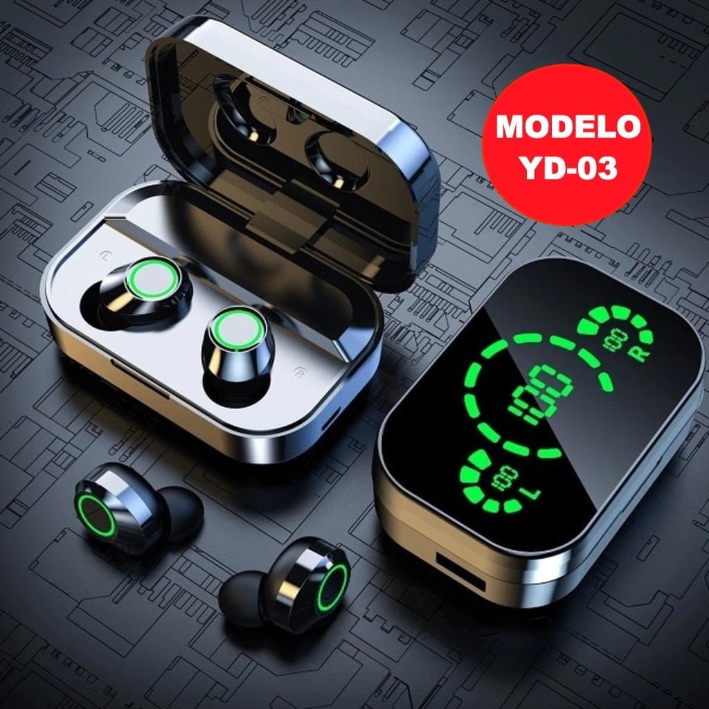Fone De Ouvido Sem Fio Bluetooth 5.3 YD-03 Hifi Stereo Sports À Prova D'água Com Microfone