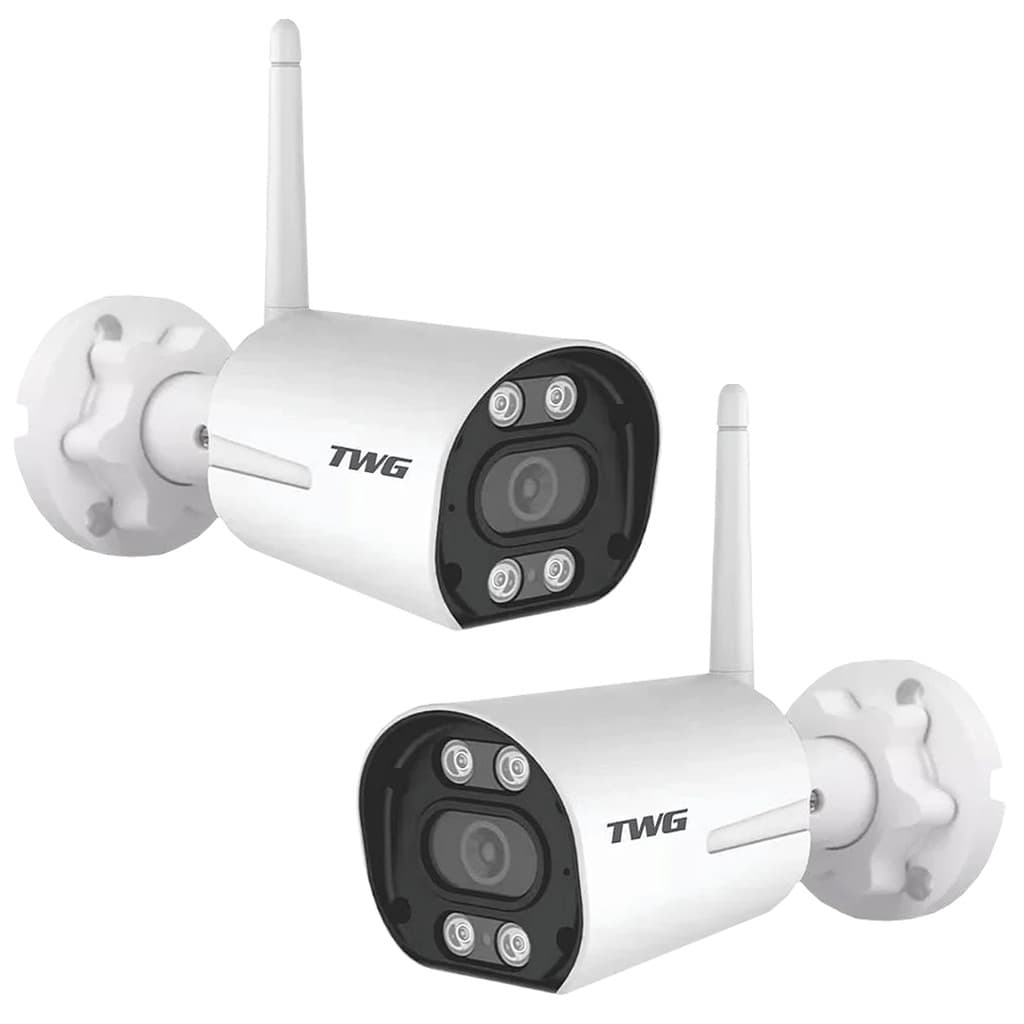 KIT 2 CAMERA BULLET IP WI FI 1080P DUAL LED 9520 CARTAO TWG