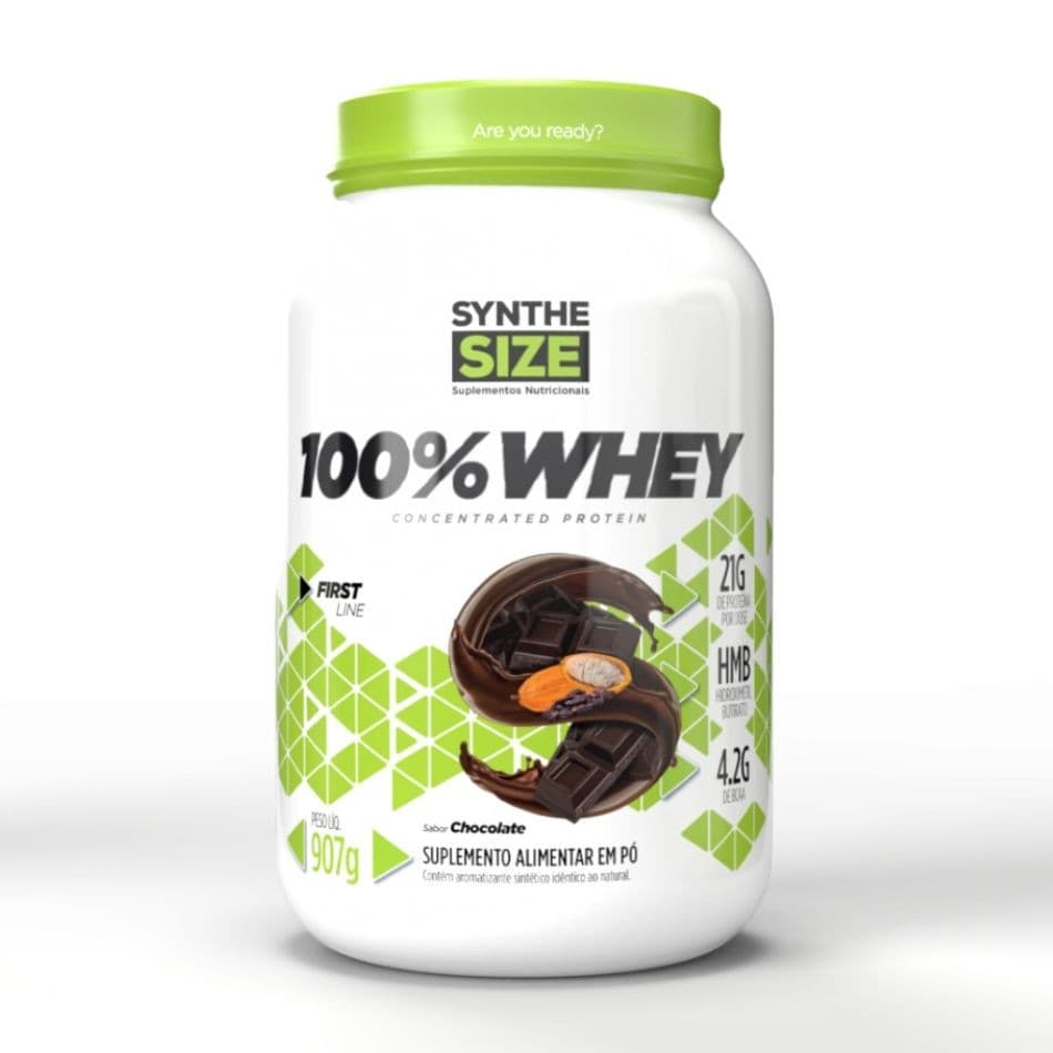 100% Whey Protein Concentrado 900g (Chocolate) SyntheSize