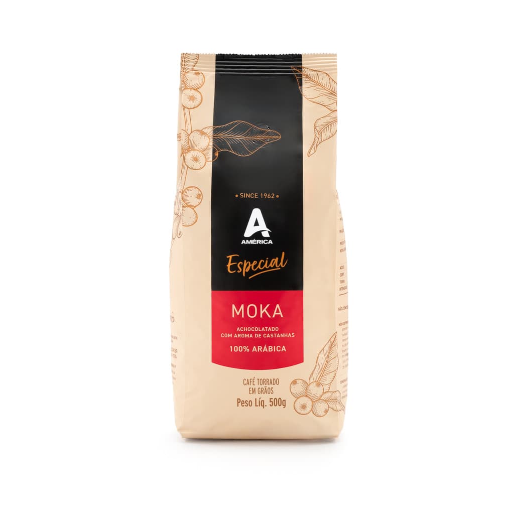 Café Torrado Em Grão Especial América Moka 500g