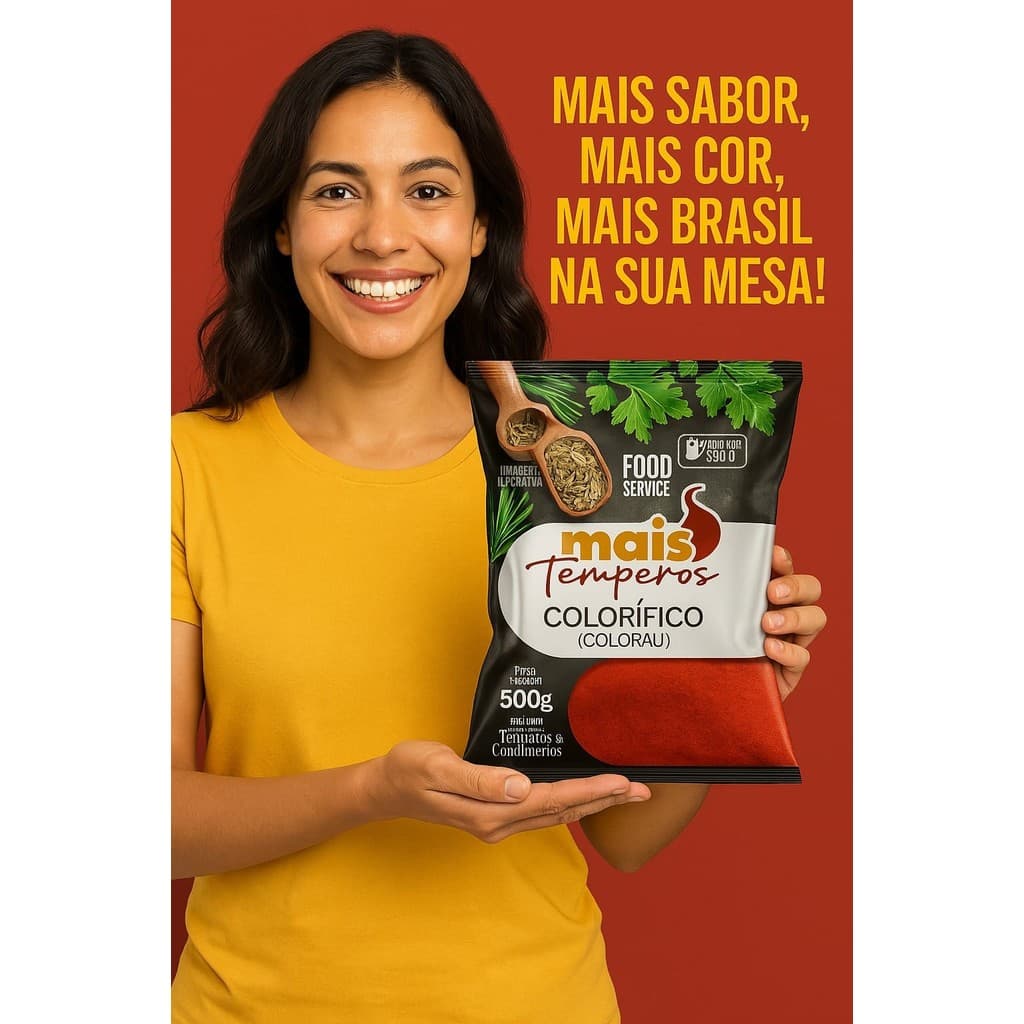 COLORAU Colorifico 1KG condimento - Mais Tempero Marca Oficial Mais Tempero