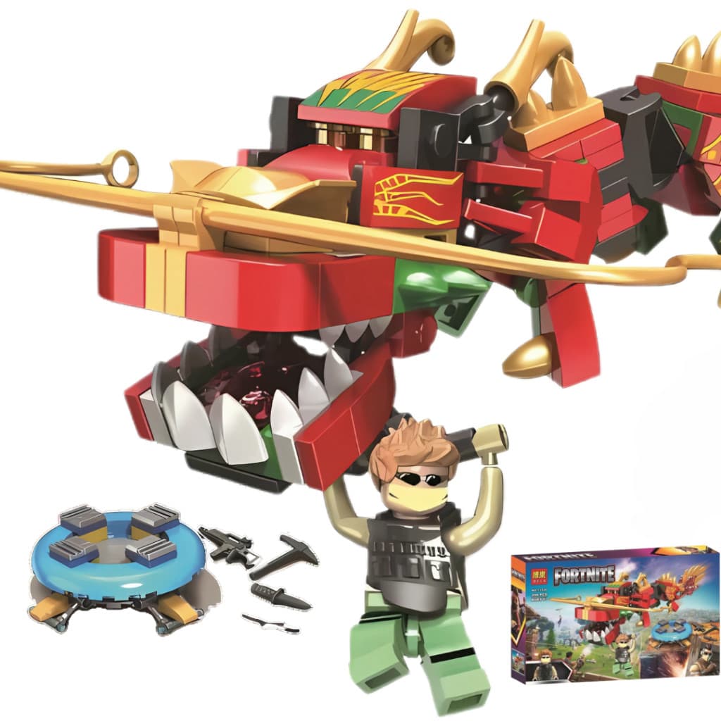 Blocos de Montar tipo Lego Fortnite Dragão - Conjunto 11126