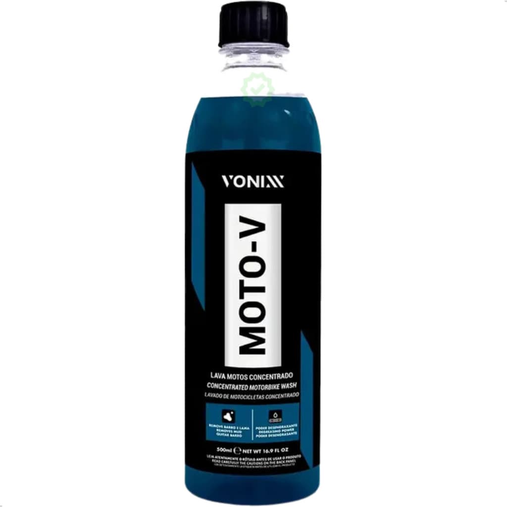 Shampoo Desengraxante Vonixx Moto-V 500ml Limpeza de Alta Eficiência para Motos Automotivo