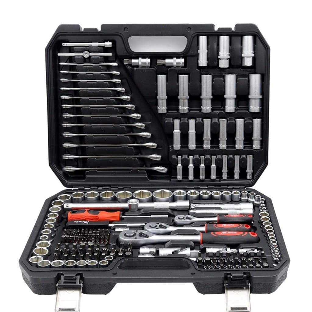 Jogo De Soquetes Chave Catraca 1/4” 3/8 E 1/2 216 Peças