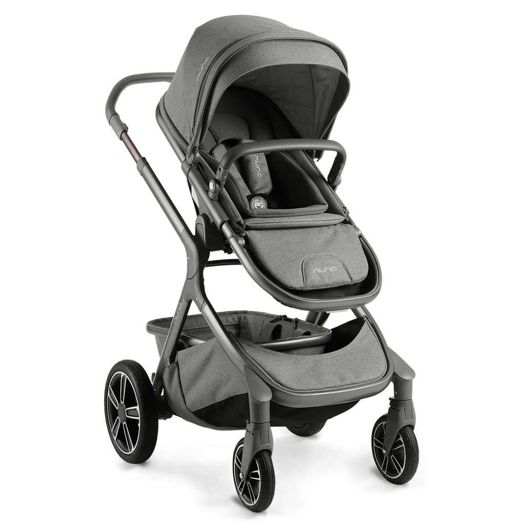 Carrinho de Bebê Nuna Demi Grow + Moisés - Cinza Threaded