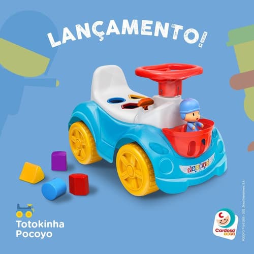 Totoka Totokinha Pocoyo Andador Com Boneco Pocoyo Turma do Pocoyo Cardoso Toys