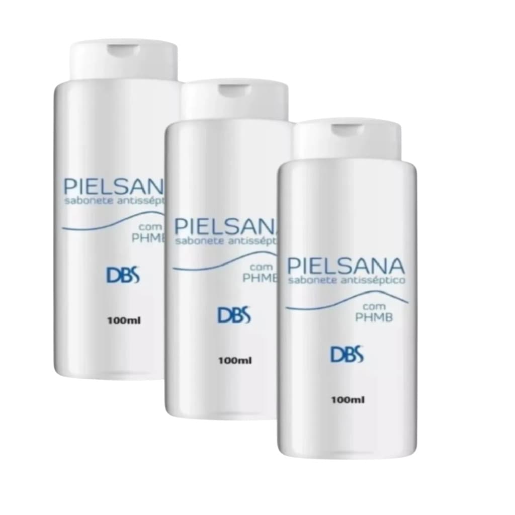Kit 3x Pielsana Sabonete Antisséptico C/ Phmb - 100ml DBS