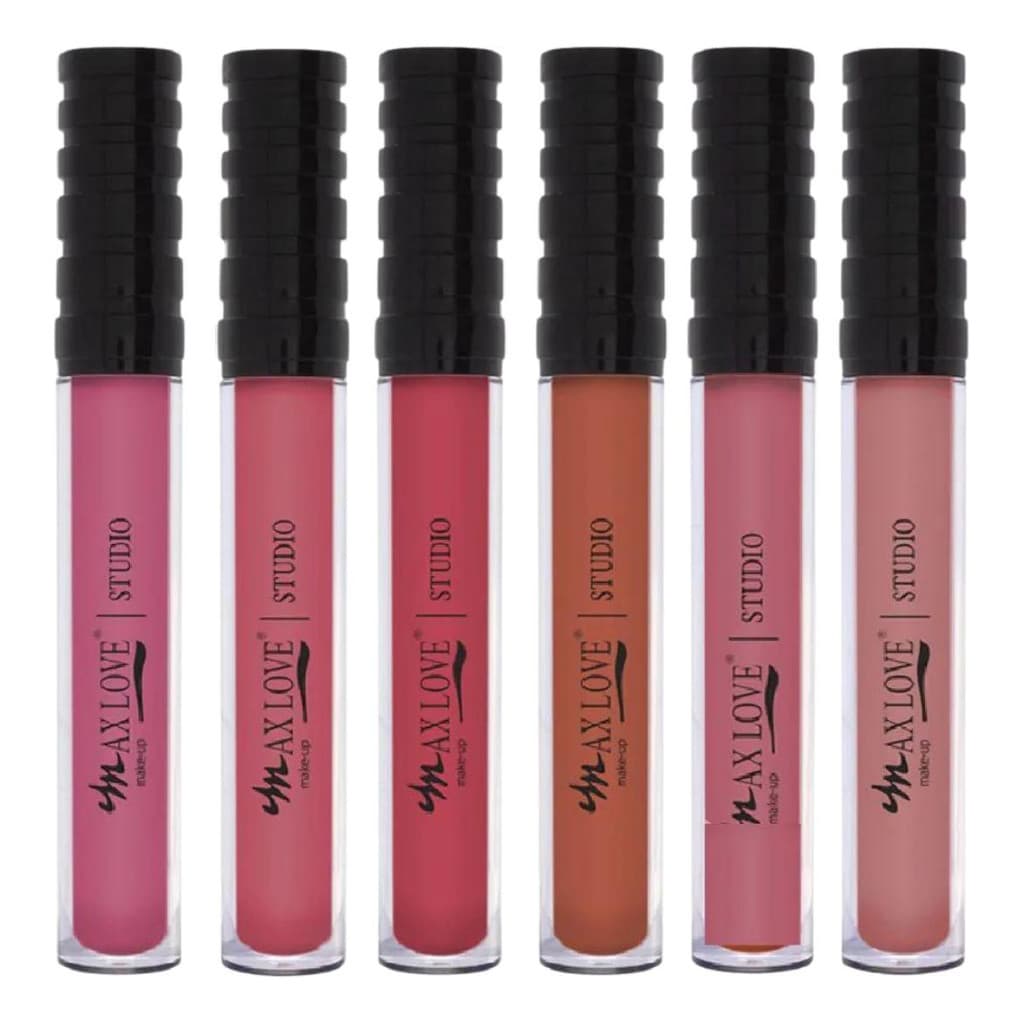 Kit Atacado Batom Liquido Matte Nude Max Love 656/661 S/ Cx