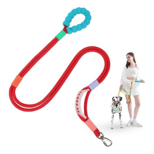 Guia para cães Pet Reforçada Bubble Guia de passeio mãos livres Premium Bacon Born com mosquetão