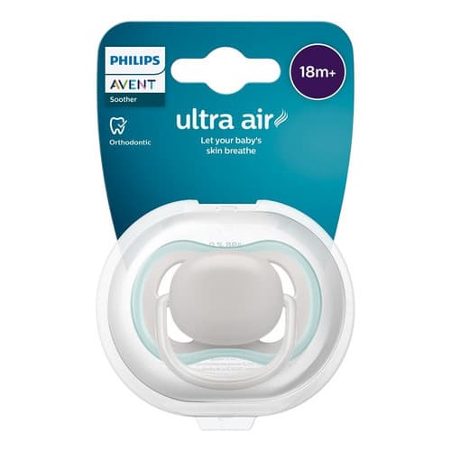 Chupeta Avent Ultra Air 18M+ Neutra Cinza