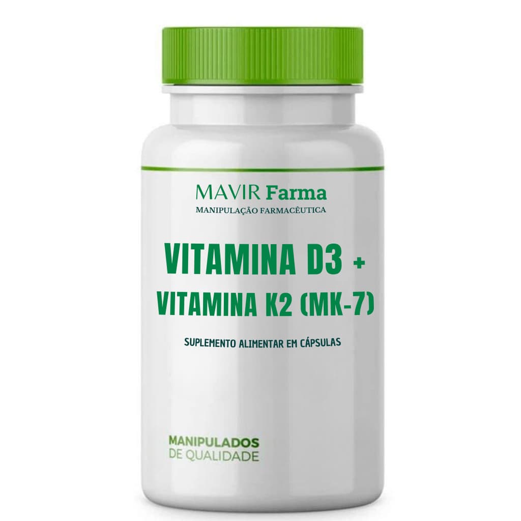 Vitamina D3 1000ui com Vitamina K2 MK7 100mcg Original