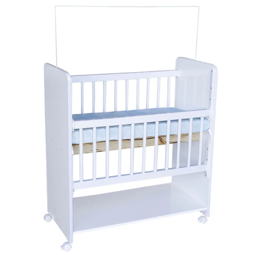 Mini Berço Infantil Portatil Com Rodízios e Colchão New Baby - Navega Móveis