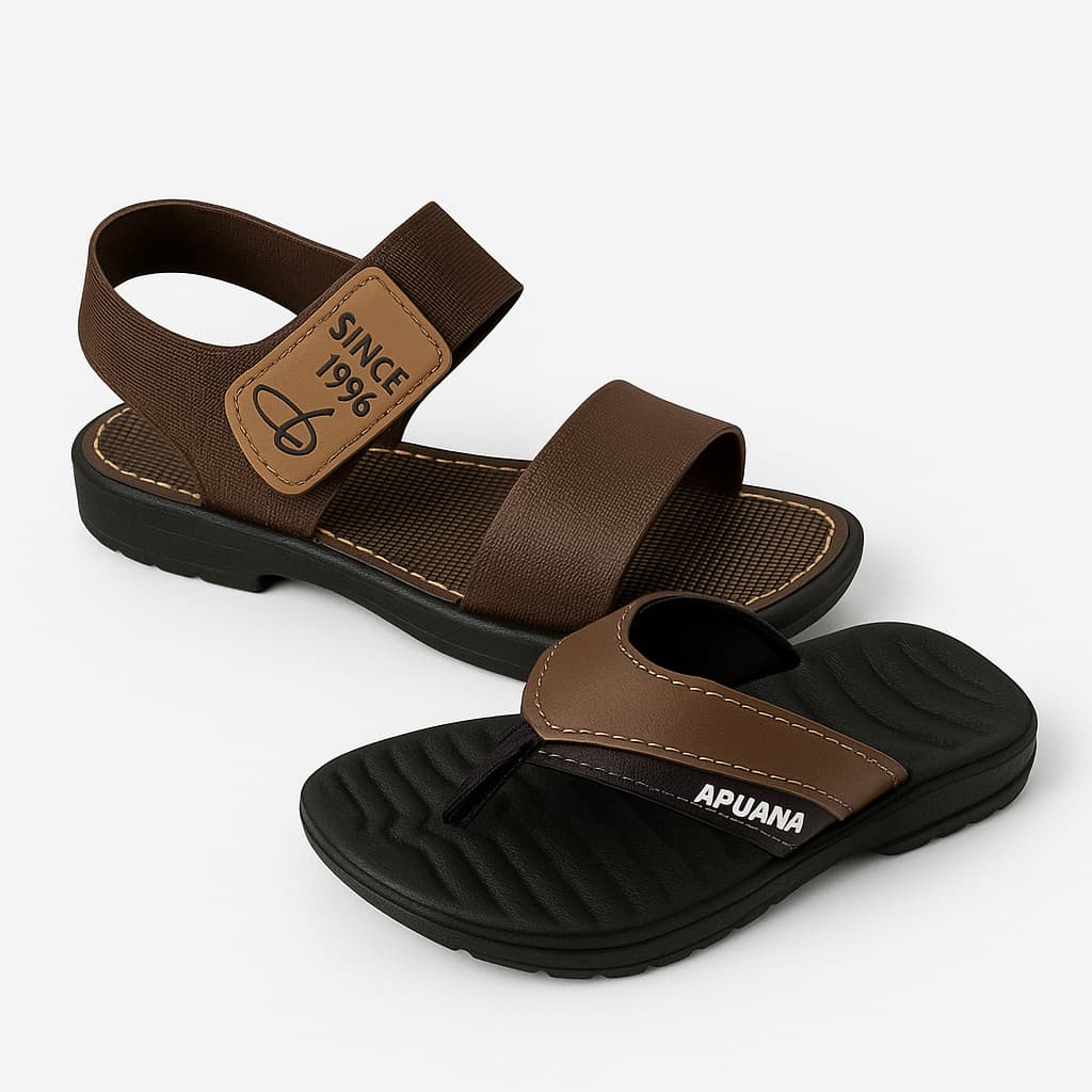 Kit Sandália Infantil com Velcro + Chinelo Apuana Elegante – Leve e Confortável