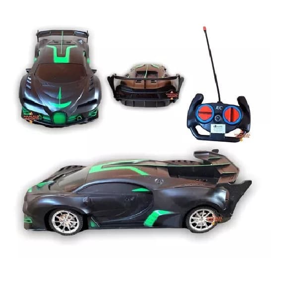 Carrinho de Controle Remoto Com Acendimento Dos Faróis Racing Car
