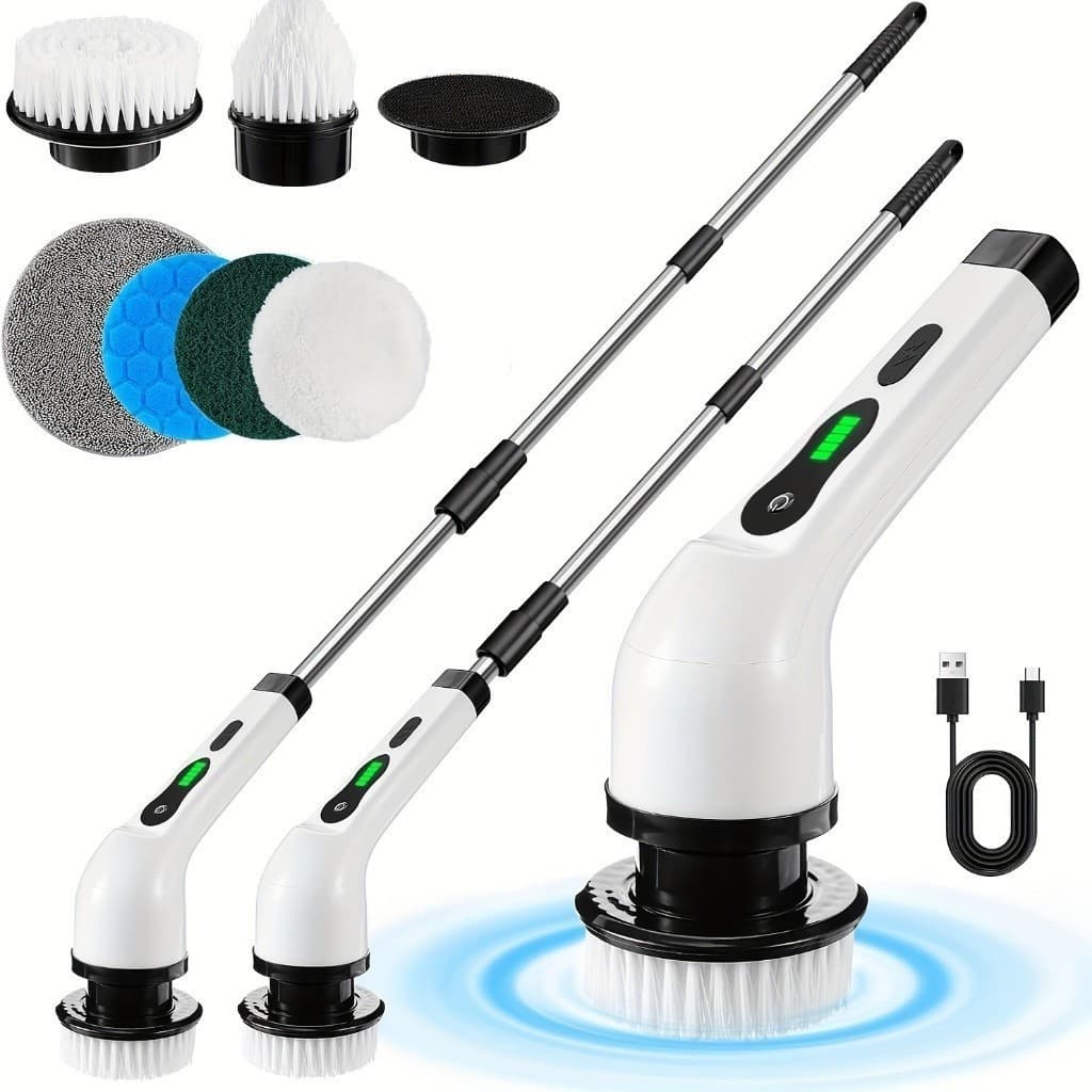Escova Eletrica De Limpeza 9 in 1 Banheiro e Cozinha Ferramenta Recarregável Envio Imediato
