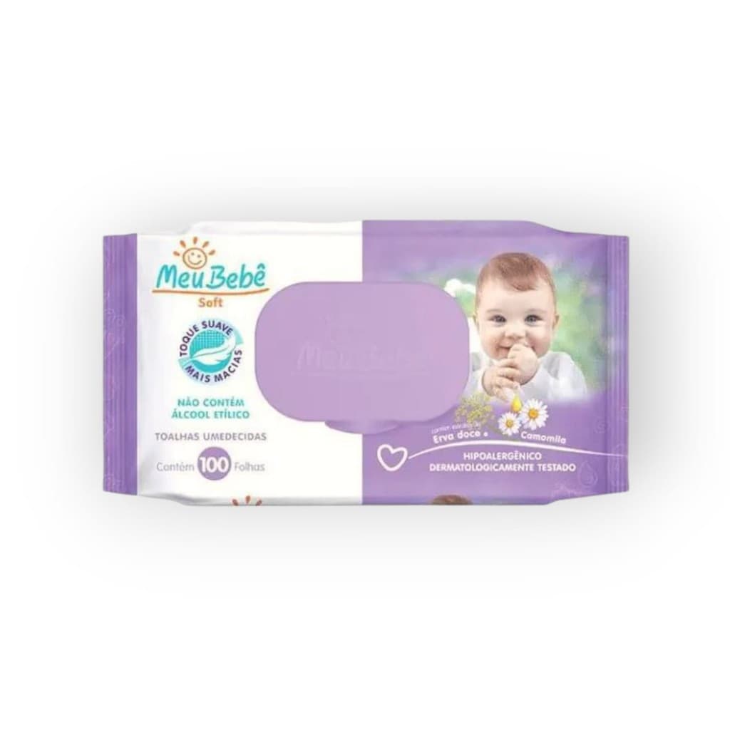 TOALHA UMEDECIDA MEU BEBE SOFT  C/100UN HYGIELINE