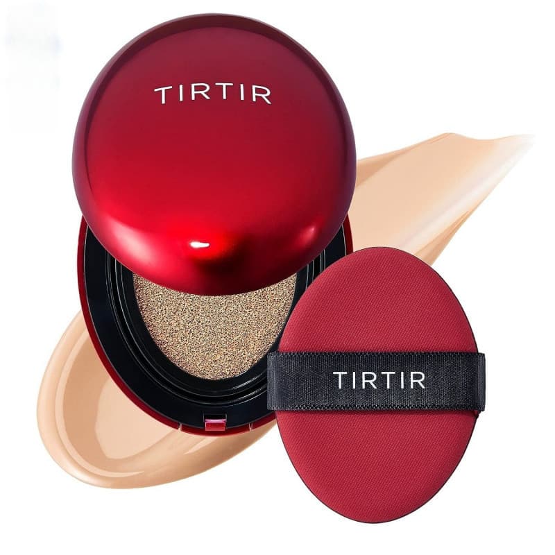 Máscara TIRTIR Fit Red Air Cushion Base Líquida Corretivo Hidratante Dura De Longa Duração E Não É Fácil De Tirar De Maq