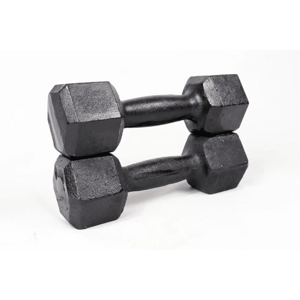 PAR HALTER SEXTAVADO FERRO FUNDIDO PARA TREINOS  MUSCULAÇÃO ACADEMIA 3 Kg