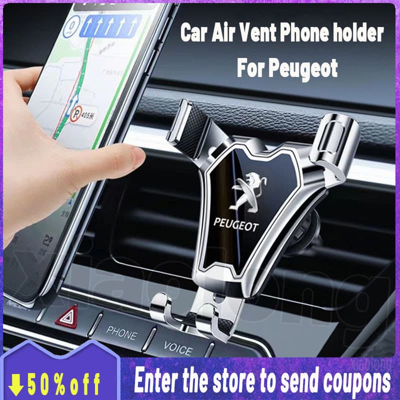 Para Peugeot Alta Qualidade ABS Multifuncional Suporte Do Telefone Carro Ventilação De Ar Moda Celular Móvel Acessórios