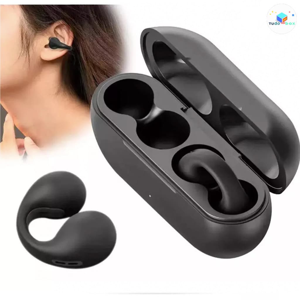 Fone De Ouvido Sem Fio Ambie Sound Earcuffs Bluetooth 5.2 IPX5 Fone Esporte À Prova D'água Com Microfone