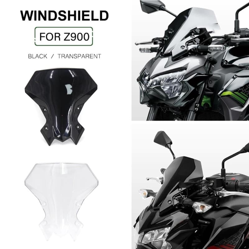 Defletor Resistência Impacto Simplificado Motocicleta Pára-Brisa Acessórios Da Adequado Para Moto z90