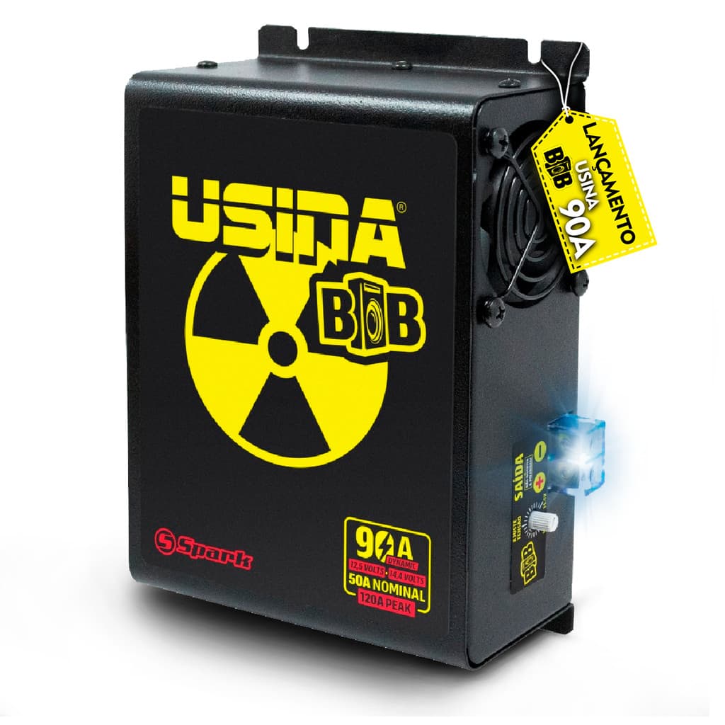 Fonte Usina Automotiva 90a Bivolt Bateria Bob Caixa Som Lançamento
