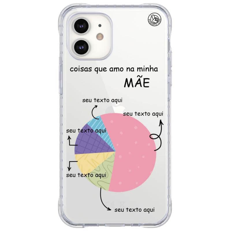 Capinha de Celular Personalizada Dia das Mães Diversos Celulares