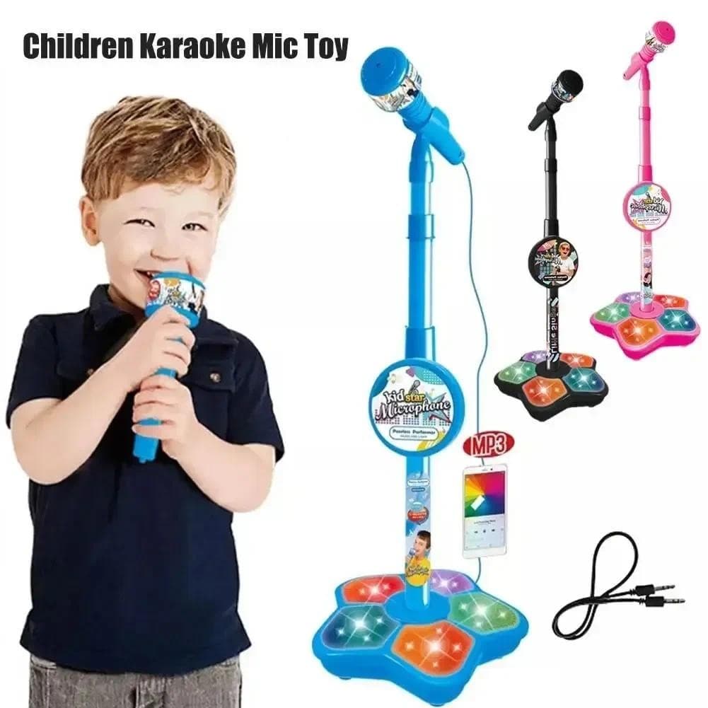 Crianças Microfone Com Suporte Karaokê Música Instrumento Brinquedos Cérebro-Treinamento Brinquedo Educativo Presente De