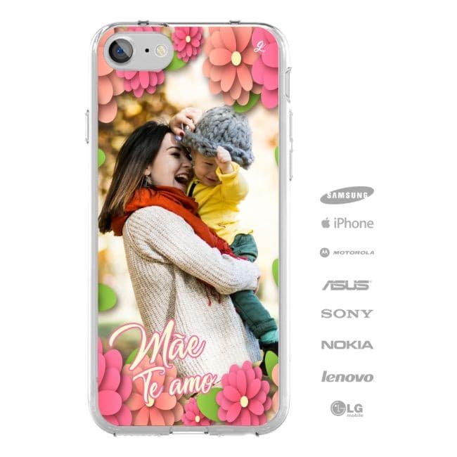 Capinha para Celular com Foto Personalizada - Dia das Mães - Diversos Celulares