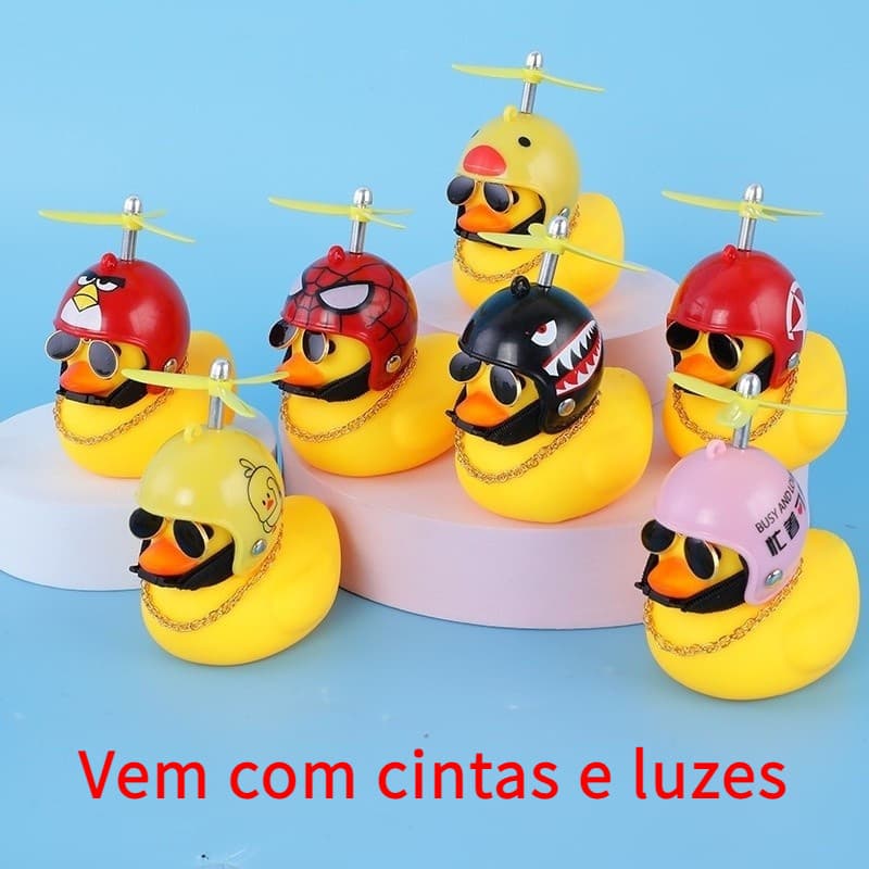Patos fofos patinho de bicicleta decorando carro moto pato, móveis no carro 。