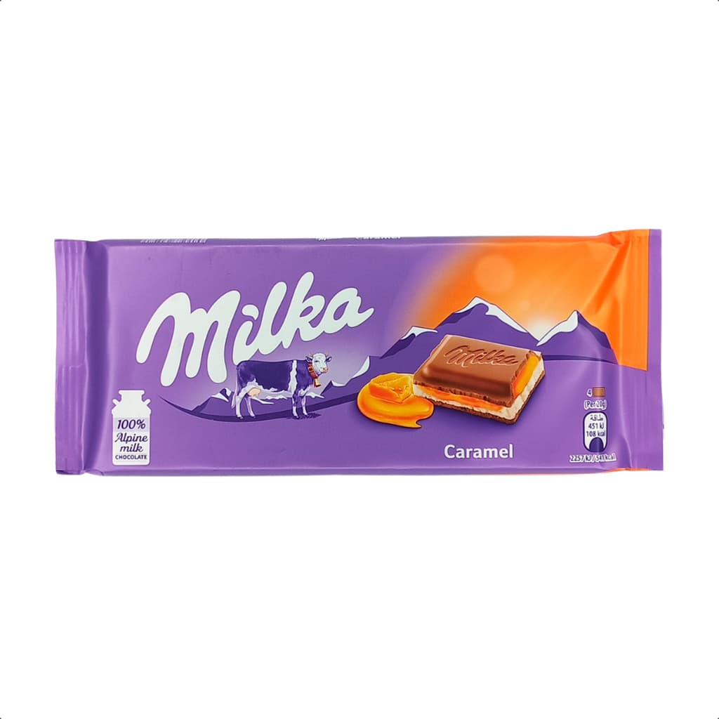 Chocolate Milka Toffee Caramel 100g Importado